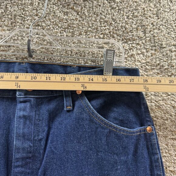 Vintage Wrangler Jeans Mens 36x34 Blue Denim 13MWZ Cowboy Cut Straight Adult - Picture 4 of 9